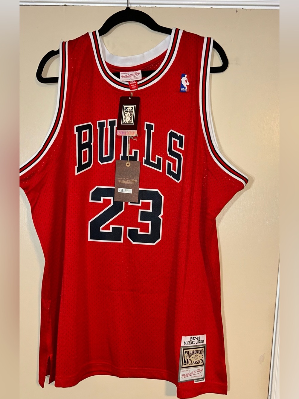 Mitchell & Ness Chicago Bulls Red #23  Jersey